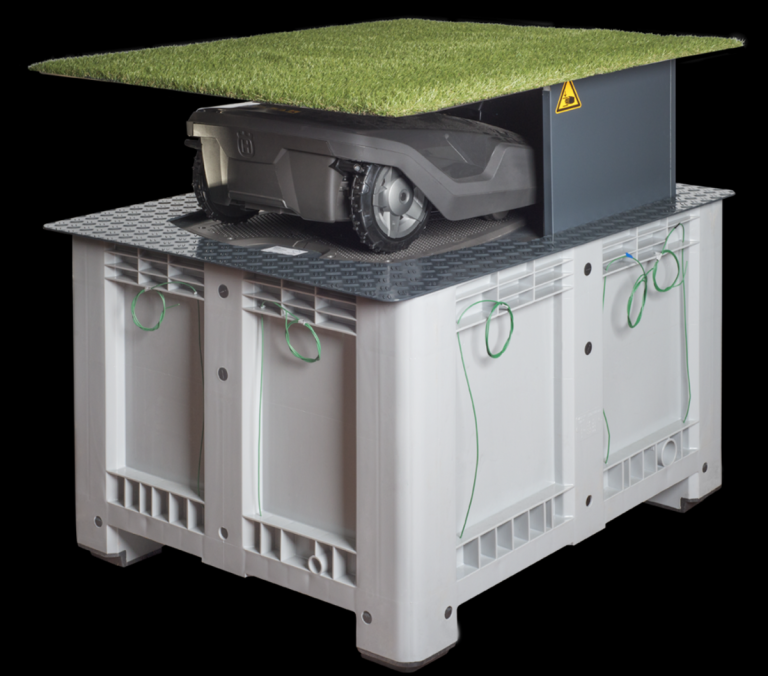 Robotmaaier ondergronds parkeren