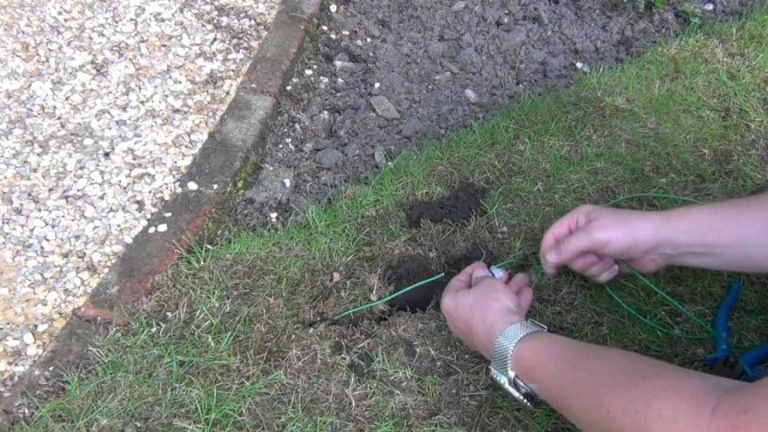 robotmaaier perimeter draad repareren