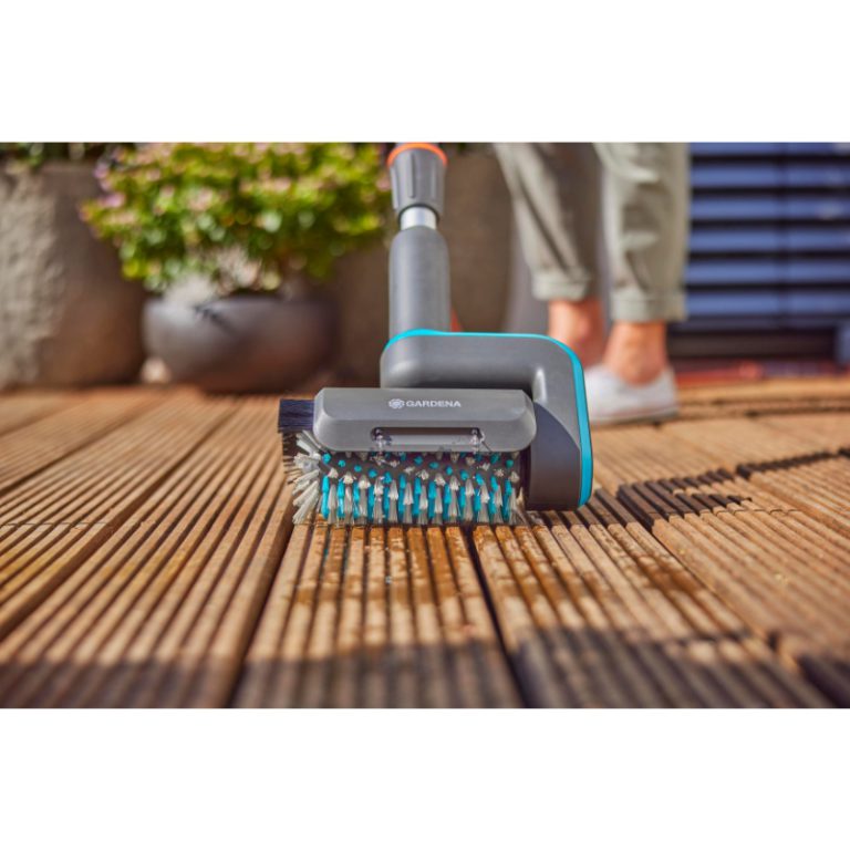 Een schoon terras na de winter