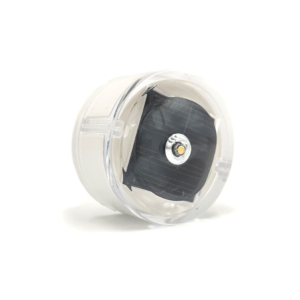 Robotmaaier pad verlichting op zon energie