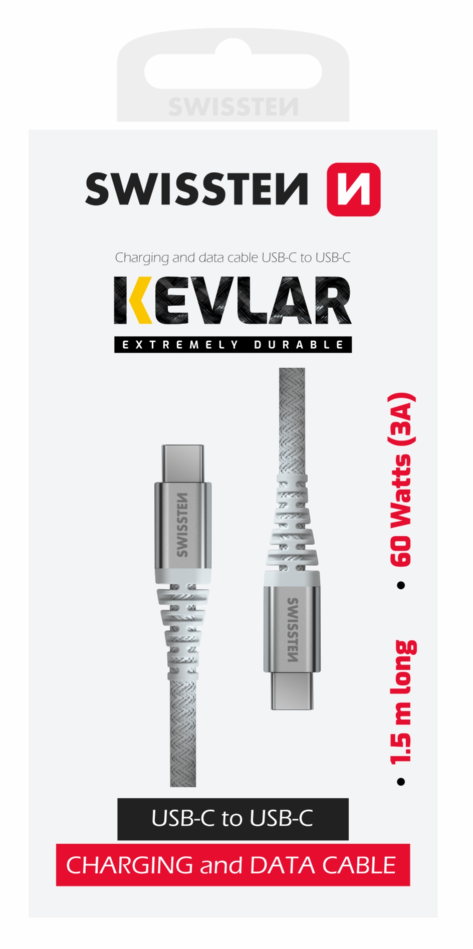 USB-C kevlar laadkabel